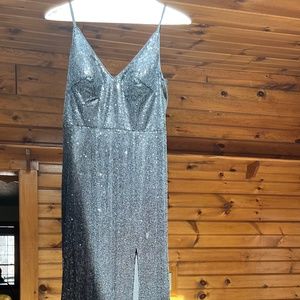 Black sequin dress